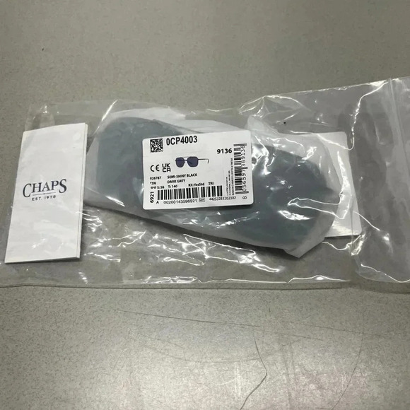 CHAPS CP4003 AVIATOR SUNGLASS DARK GRAY LENSE BLACK FRAME - Picture 4 of 5